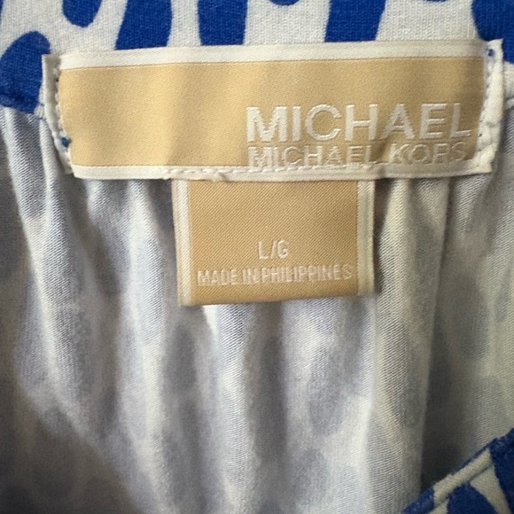 Michael Kors Blue and White Tank Top - Picture 4 of 5
